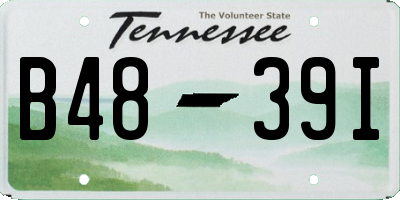 TN license plate B4839I