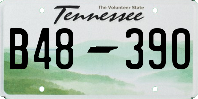 TN license plate B4839O