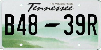 TN license plate B4839R