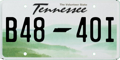 TN license plate B4840I