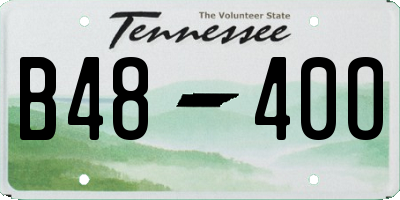 TN license plate B4840O