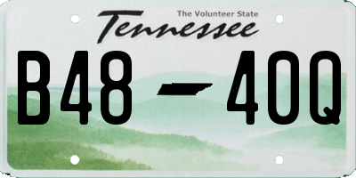 TN license plate B4840Q