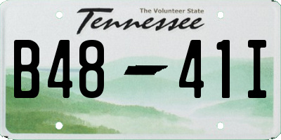 TN license plate B4841I