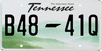 TN license plate B4841Q