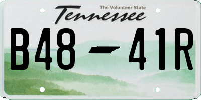 TN license plate B4841R