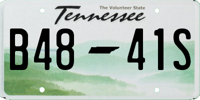 TN license plate B4841S