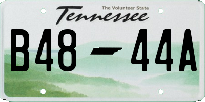 TN license plate B4844A