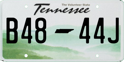 TN license plate B4844J