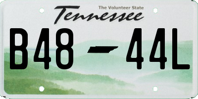 TN license plate B4844L