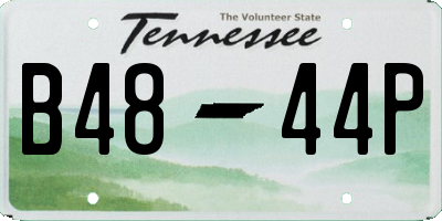 TN license plate B4844P