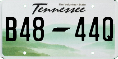 TN license plate B4844Q