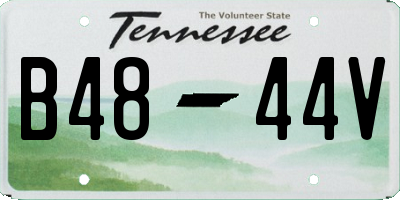 TN license plate B4844V