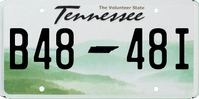 TN license plate B4848I