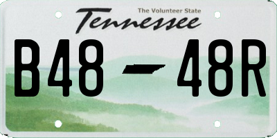 TN license plate B4848R