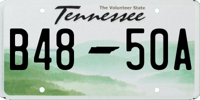 TN license plate B4850A