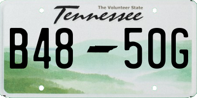 TN license plate B4850G