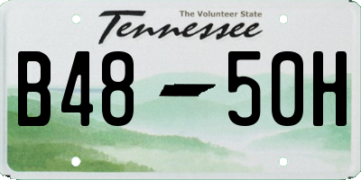 TN license plate B4850H