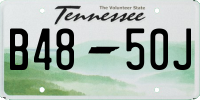 TN license plate B4850J