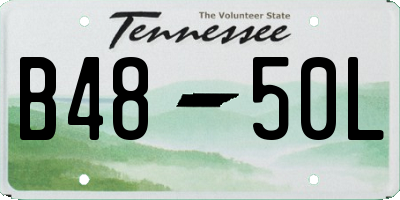 TN license plate B4850L