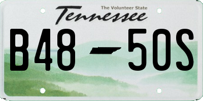 TN license plate B4850S