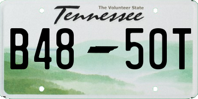 TN license plate B4850T