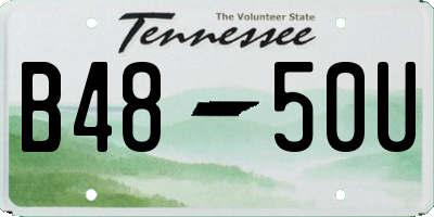 TN license plate B4850U