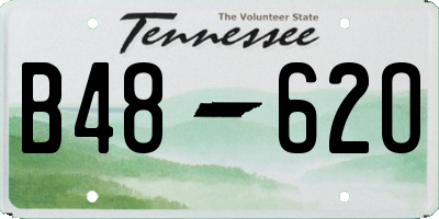 TN license plate B4862O