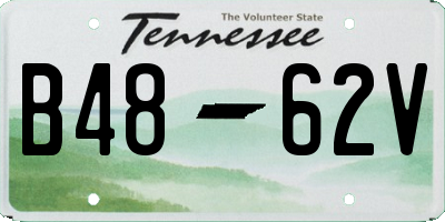 TN license plate B4862V