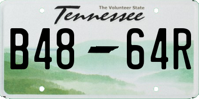 TN license plate B4864R