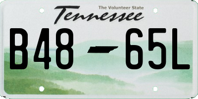 TN license plate B4865L