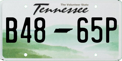 TN license plate B4865P