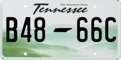 TN license plate B4866C