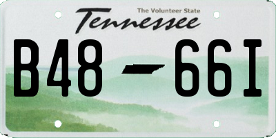 TN license plate B4866I