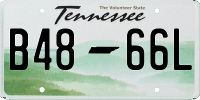 TN license plate B4866L