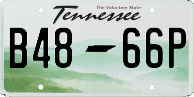 TN license plate B4866P