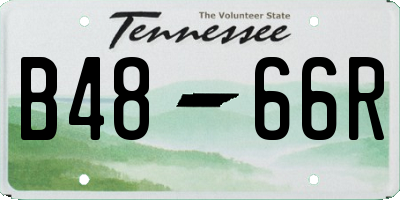 TN license plate B4866R