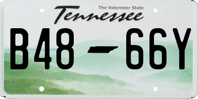 TN license plate B4866Y