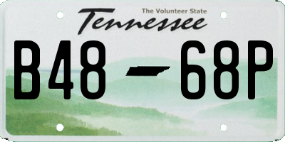 TN license plate B4868P