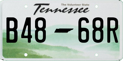 TN license plate B4868R