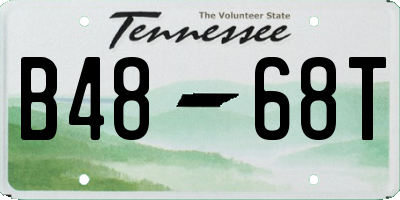 TN license plate B4868T