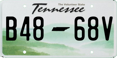 TN license plate B4868V