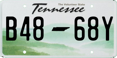 TN license plate B4868Y