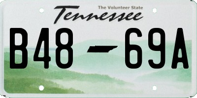TN license plate B4869A