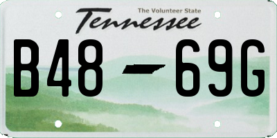 TN license plate B4869G