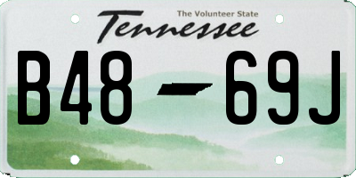 TN license plate B4869J