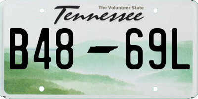 TN license plate B4869L