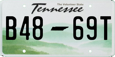 TN license plate B4869T
