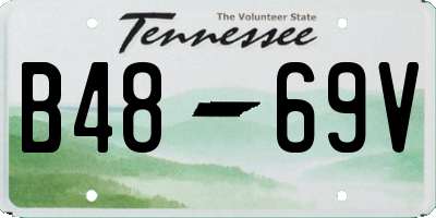 TN license plate B4869V