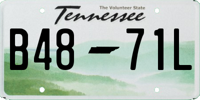 TN license plate B4871L