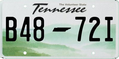 TN license plate B4872I